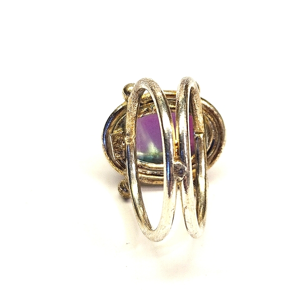 Angel Aura Quartz Ring Size 7¼ 925 stamped - Picture 5 of 9